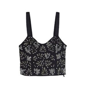 Beaded Crop Top- Zara